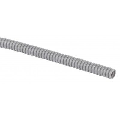 Труба гофр.ПВХ 16мм с зондом легкая серая (100м) GOFR-16-100-PVC ЭРА 
