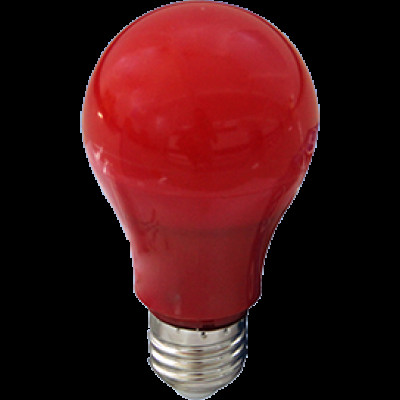Лампа светодиодная A60 E27 12W красная 360° 110x60 Ecola 