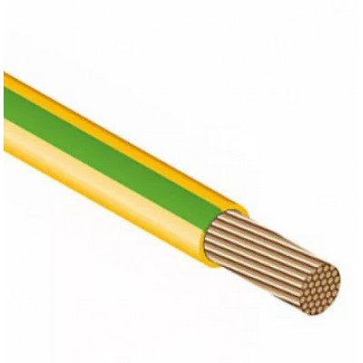 Провод ПУГВ 1х2,5 желто-зеленый многопров.
