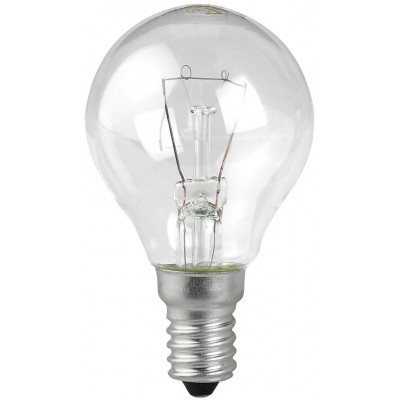 Лампа накаливания ШАР прозрачный 60Вт Е14 ЭРА