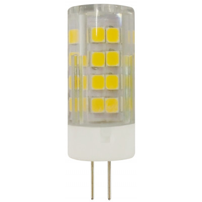 Лампа светодиод.G4 3,5Вт 220В 4000K LED smd JC-3,5w-220V-corn, ceramics-840-G4 ЭРА