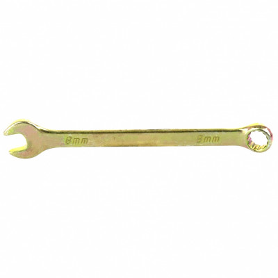 Ключ комбинированный 8мм желтый цинк Сибртех