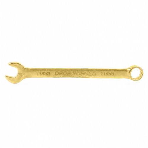 Ключ комбинированный 11мм желтый цинк Сибртех