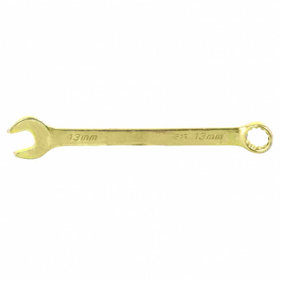 Ключ комбинированный 13мм желтый цинк Сибртех
