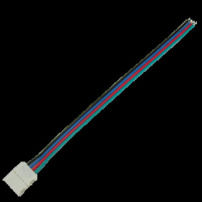 Коннектор 15см зажим-провод 4-х конт SMD5050 RGB SC41C1ESB Ecola 