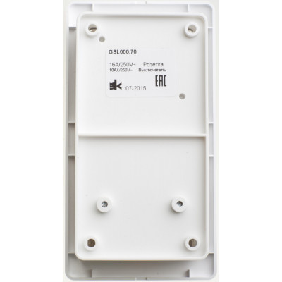 GLOSSA Блок выкл.1-кл/розетка с/з со шторками IP20 белый Schneider Electric