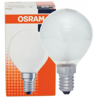 Лампа накаливания ШАР матовый 60Вт E14 OSRAM CLASSIC P FR