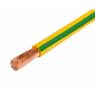 Провод ПУГВ 1х6 желто-зеленый многопров.