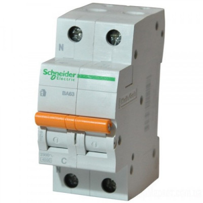 Выключатель автомат. 2P С 50А ВА63  Домовой 4.5кА Schneider Electric 