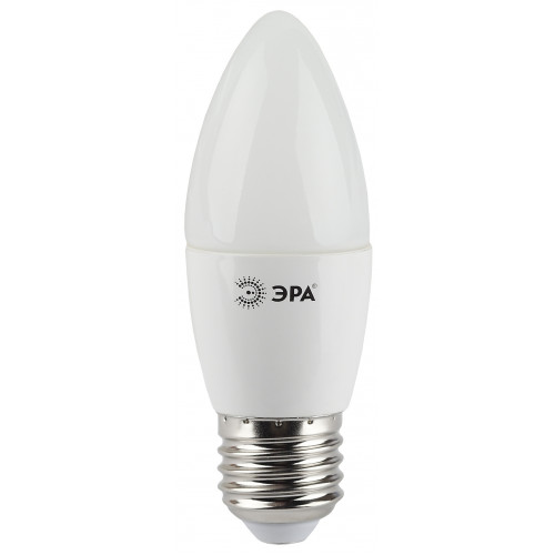 Лампа светодиод.СВЕЧА 7Вт E27 2700К LED smd B35-7w-827-E27 ЭРА