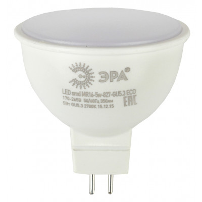 Лампа светодиод.GU5.3 8Вт 4000K 220/230В MR16-8w-840-GU5.3 ЭРА 