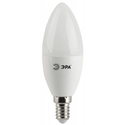 Лампа светодиод.СВЕЧА 5Вт E14 2700K LED smd-B35-5W-827-E14 ЭРА