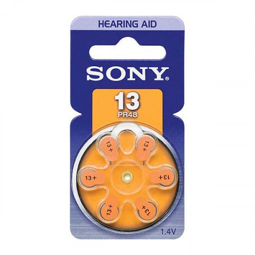 Элемент питания д/слуховых аппаратов Sony ZA13 LR44 блистер 6шт