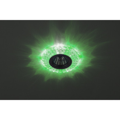 Светильник декор cо светодиодной подсветкой DK LD2 SL/GR+WH (зеленый+белый) прозрачный ЭРА