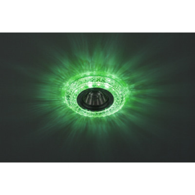 Светильник декор cо светодиодной подсветкой DK LD3 SL/WH+GR (белый+зеленый) прозрачный ЭРА