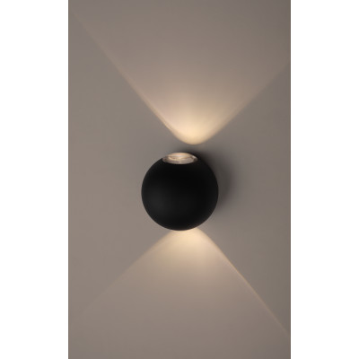WL11 BK Светильник ЭРА Декоративная подсветка светодиодная ЭРА 2*1Вт IP 54 черный (20/400)