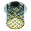 DK54 CH/TEA Светильник ЭРА декор cтекл.стакан "ромб" G9,220V, 40W, хром/чай (3/30/840)