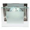 KL16  CH Светильник ЭРА литой  "с квадратным  стеклом" MR16,12V/220V, 50W хром (5/100/1200)