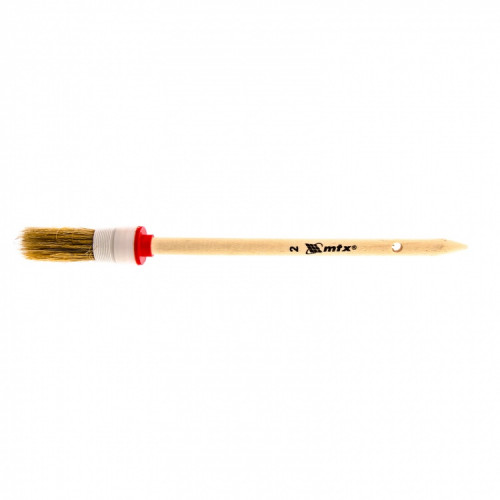 Кисть круглая № 2 (20 мм) натуральная щетина, деревянная ручка MTX