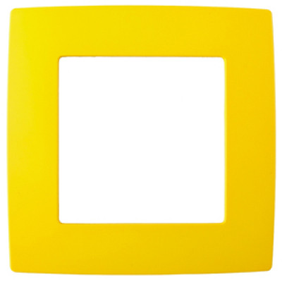 Рамка 1 пост жёлтый 12-5001-21 ЭРА12