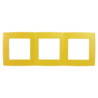 Рамка 3 поста жёлтый 12-5003-21 ЭРА12