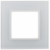 14-5101-01 Рамка 1 пост стекло белый+белый Эра Elegance