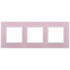 14-5103-30 ЭРА Рамка на 3 поста, стекло, Эра Elegance, розовый+бел (5/25/900)