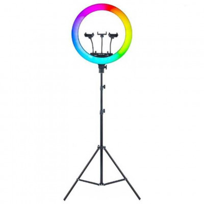 Лампа кольцевидная на стойке RGB Огонек-2