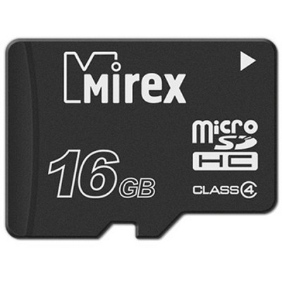 Флэш-карта MicroSDHC 16Gb б/адаптера class10 MIREX