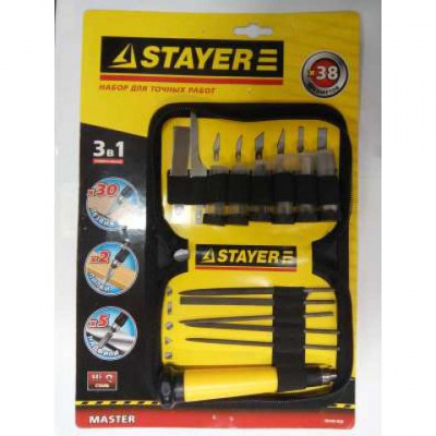 Набор Stayer Master Нож для точных работ 38пр