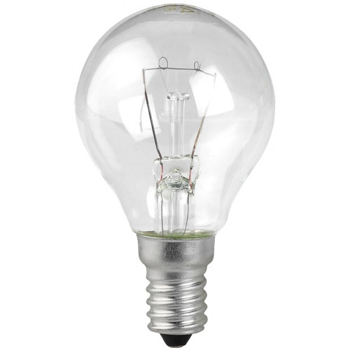 Лампа накаливания ШАР прозрачный 60Вт Е14 ЛИСМА