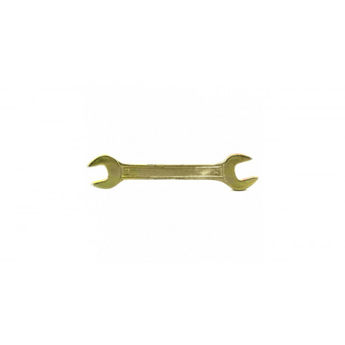 Ключ рожковый гаечный 13х14мм желтый цинк zu27018-13-14 DEXX