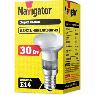 Лампа зеркальная R39 E14 30W NI-R39-30-230-E14 Navigator 94318