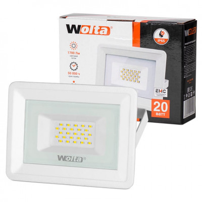 Прожектор светодиодный 10Вт 5500К IP65 SMD WFL-06 WOLTA белый