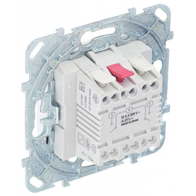 Выключатель двухклавишный белый UNICAtop Schneider Electric