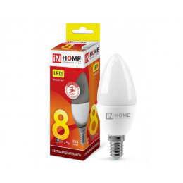 ASD/inHome VC свеча C37 E14 6W(480lm) 4000К 4K (без пульсации) 0396