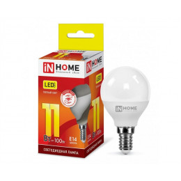 ASD/inHome VC шар P45 E14 11W(820lm) 3000К 3K (без пульсации) 0587