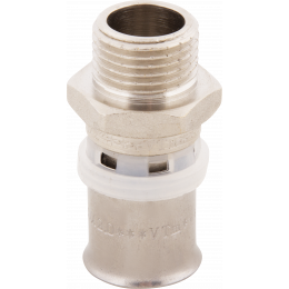Муфта 20х1/2" НР пресс  Vtm.201 VALTEC /10шт/уп