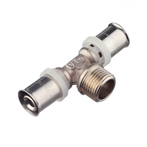 Тройник 16х1/2"х16 НР пресс  Vtm.233 VALTEC /10шт/уп