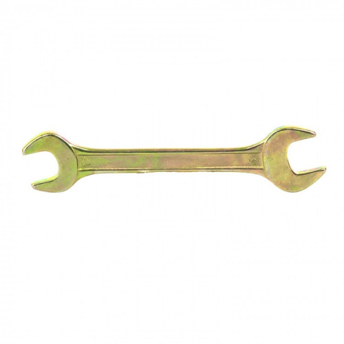 Ключ рожковый 17х19мм желтый цинк Сибртех
