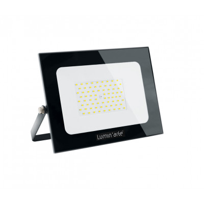 Lumin'arte св/д прожектор 50W(3750lm) 5700K 6K IP65 160x22x150мм металл черный LFL-50W/05