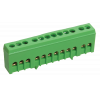Шина "N" нулевая в изоляторе на DIN-рейку ШНИ-6х9-12-К-З ИЭК зеленый