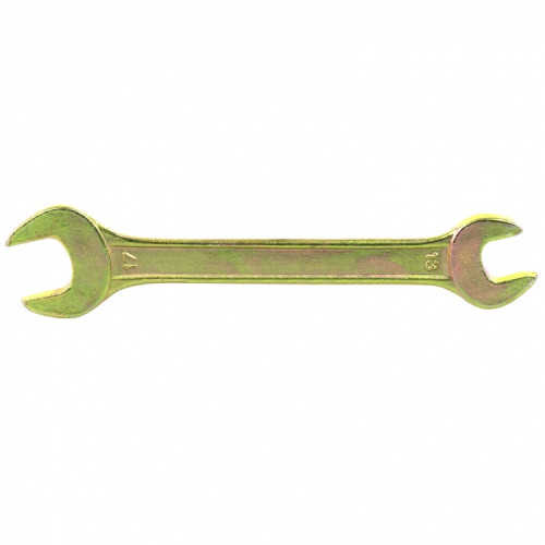 Ключ рожковый 13х17мм желтый цинк Сибртех	