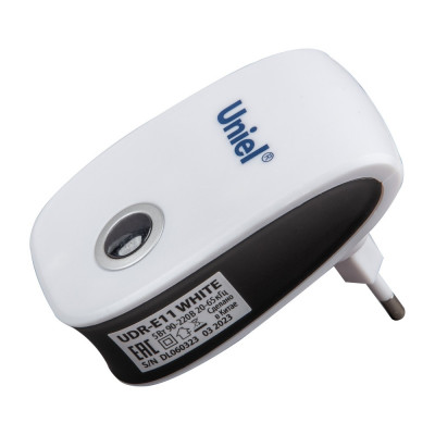 Отпугиватель грызунов/тараканов/мух/комаров 220V до 80кв.м, 5W 65кГц 87x55x52 UDR-E11 WHITE Uniel 