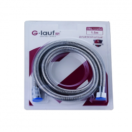 Шланг для душа G-LAUF URG - 1210 1,5 м. вн. слой металл. подводка, ЛЮКС блистер