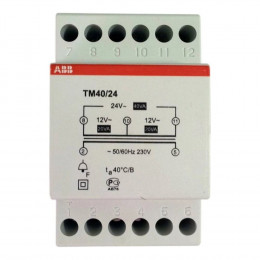 Трансформатор модульный звонковый 220/24(12+12) 40VA (TM 40/24) ABB