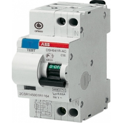 Выключатель автоматический дифференциальный тока 1-пол.+N 25А 30мА тип АС 4,5 кА серия DSH941R