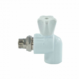 Кран шаровый для радиаторов угловой НР.ПП D25x3/4" Valfex /10шт/уп