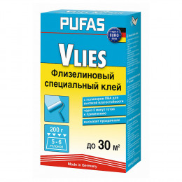 ПУФАС N0522 Клей специальный флизелиновый (0,2кг) Euro 3000 Vlies Kleber