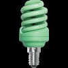 Лампа клл Spiral 12Вт Е14 Ecola зелёный (100)